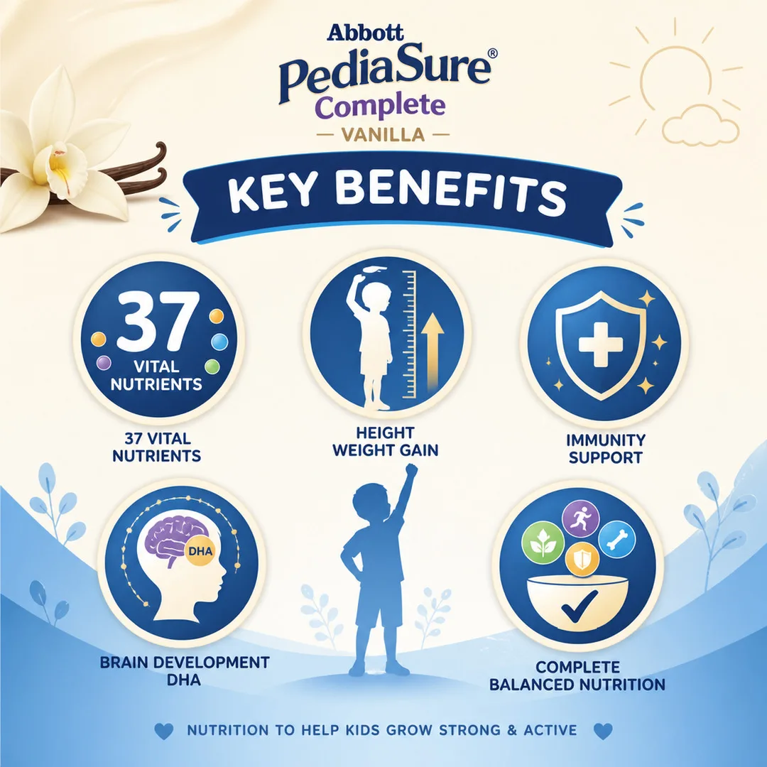 PediaSure Complete Vanilla Powder 375GM BIB view 2
