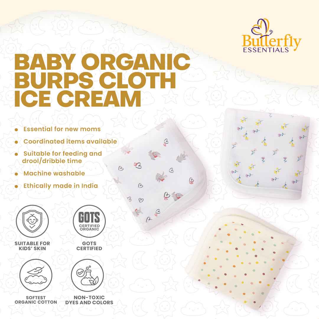 Baby Organic Burp Clothes view 2
