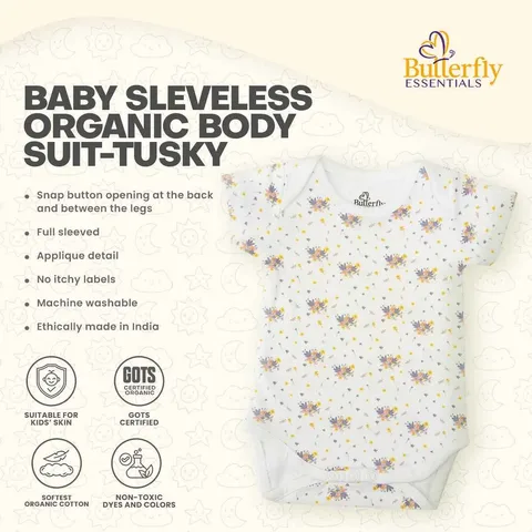 Baby Sleveless Organic Body Suit